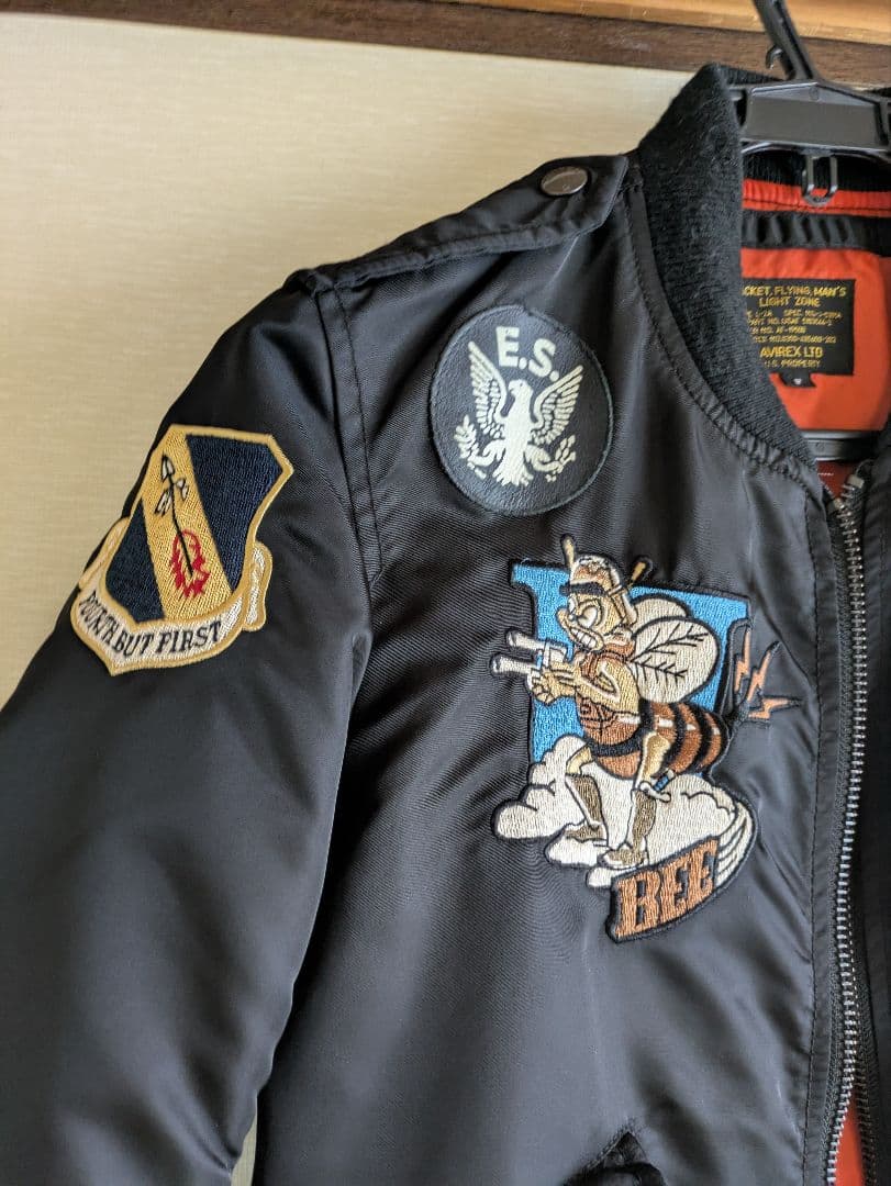 V*r様 AVIREX ワッペン L2B フライトジャケット FREE SIZE