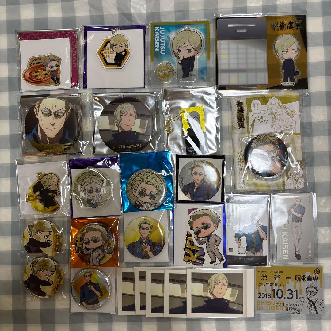 呪術廻戦 七海建人 缶バッジ アクリルスタンド ぱしゃこれ