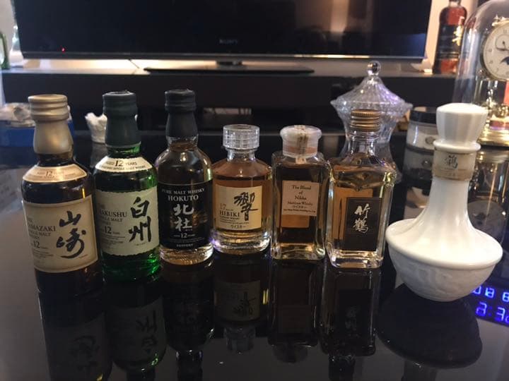 【終売】サントリー&ニッカ レア ミニチュアウイスキー7本セット