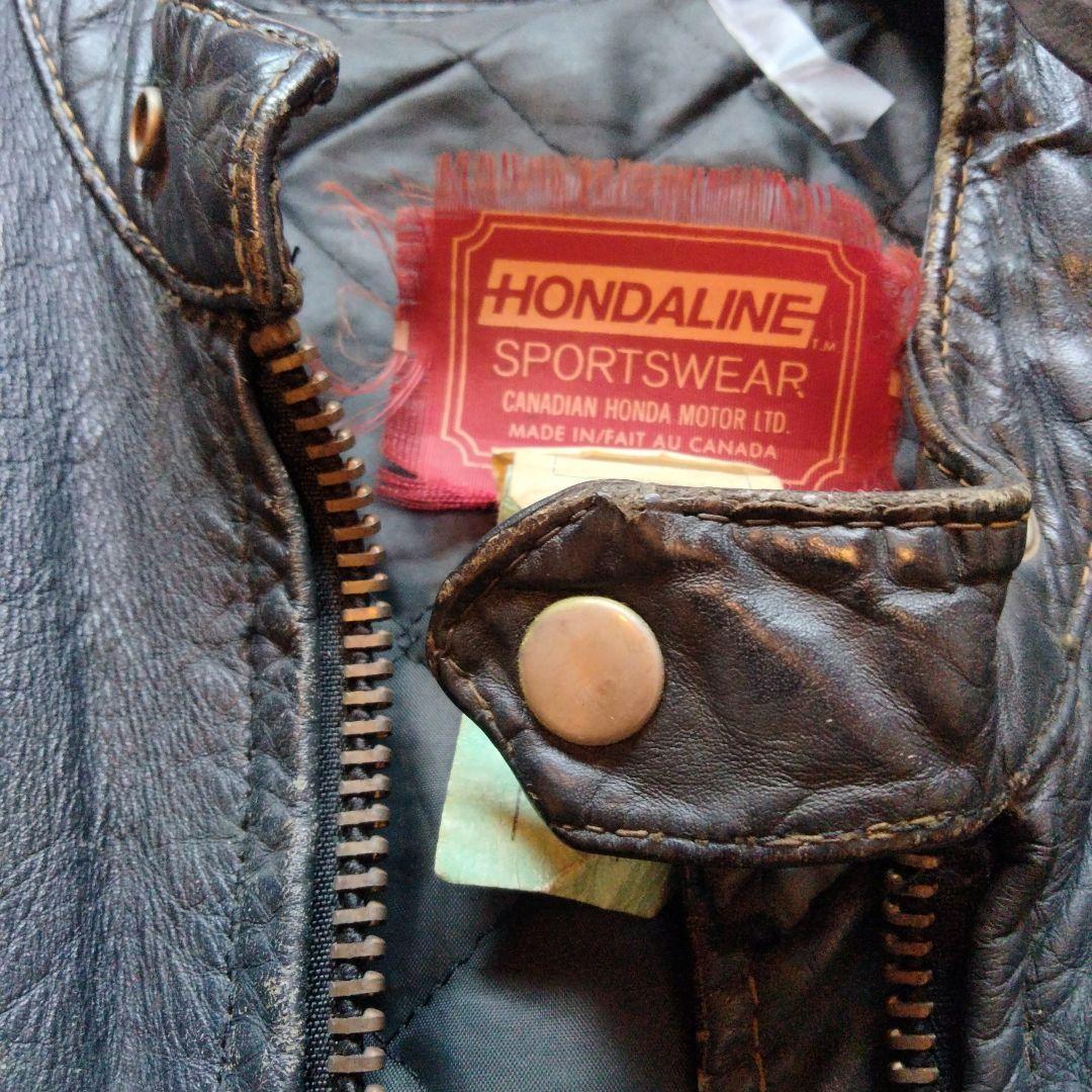 T*t様 20年前古着購入　HONDA シングルライダースジャケット ブラック/
