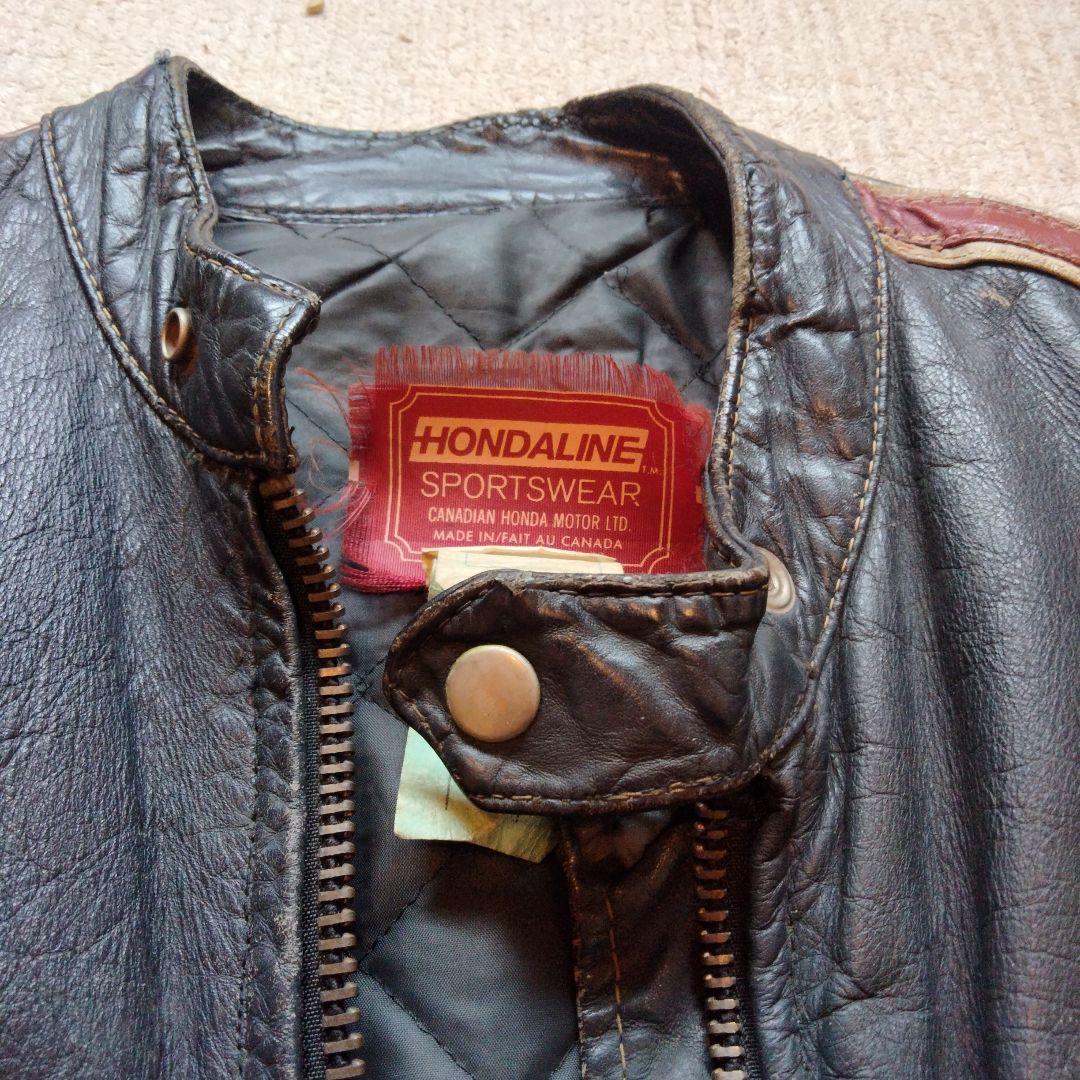 T*t様 20年前古着購入　HONDA シングルライダースジャケット ブラック/
