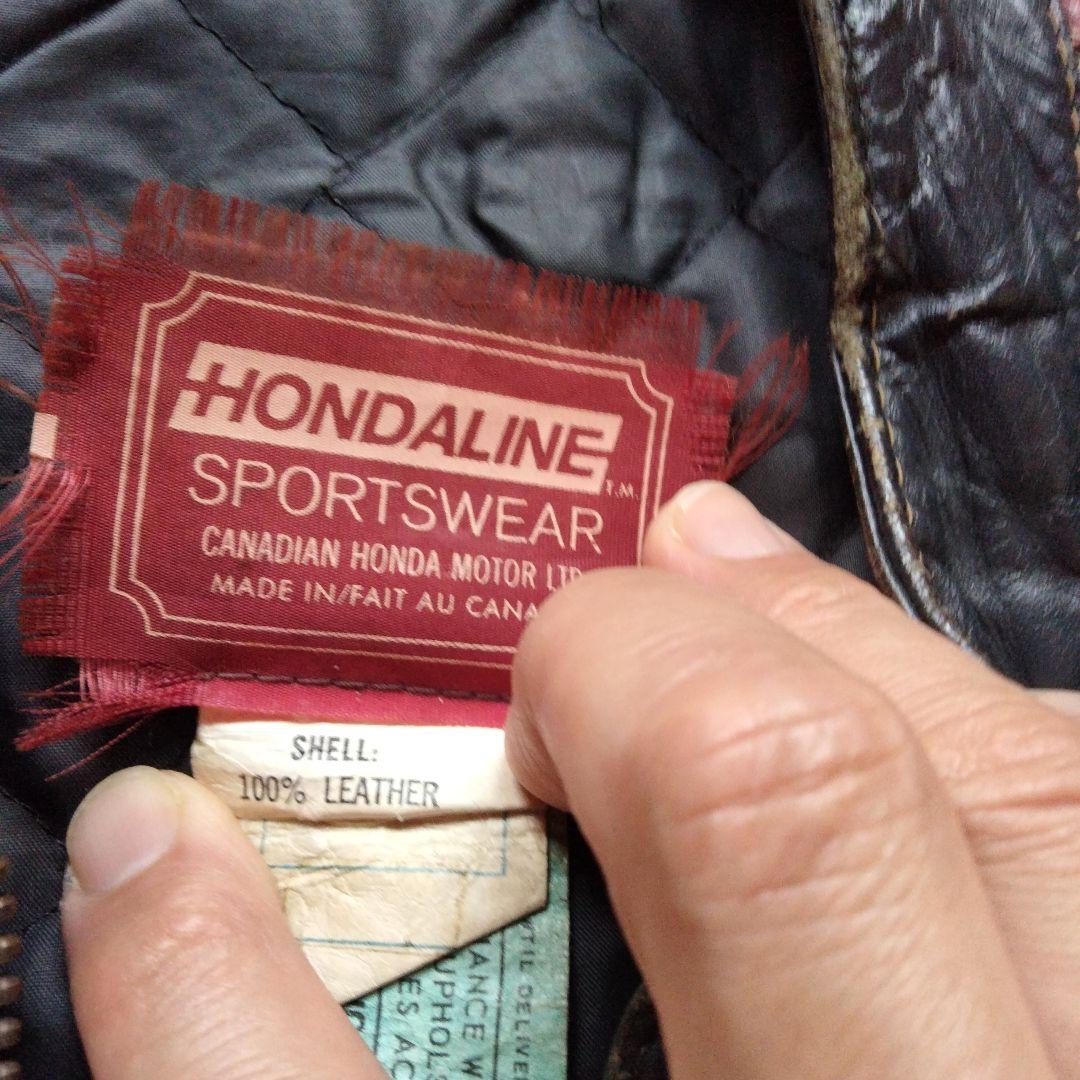 T*t様 20年前古着購入　HONDA シングルライダースジャケット ブラック/