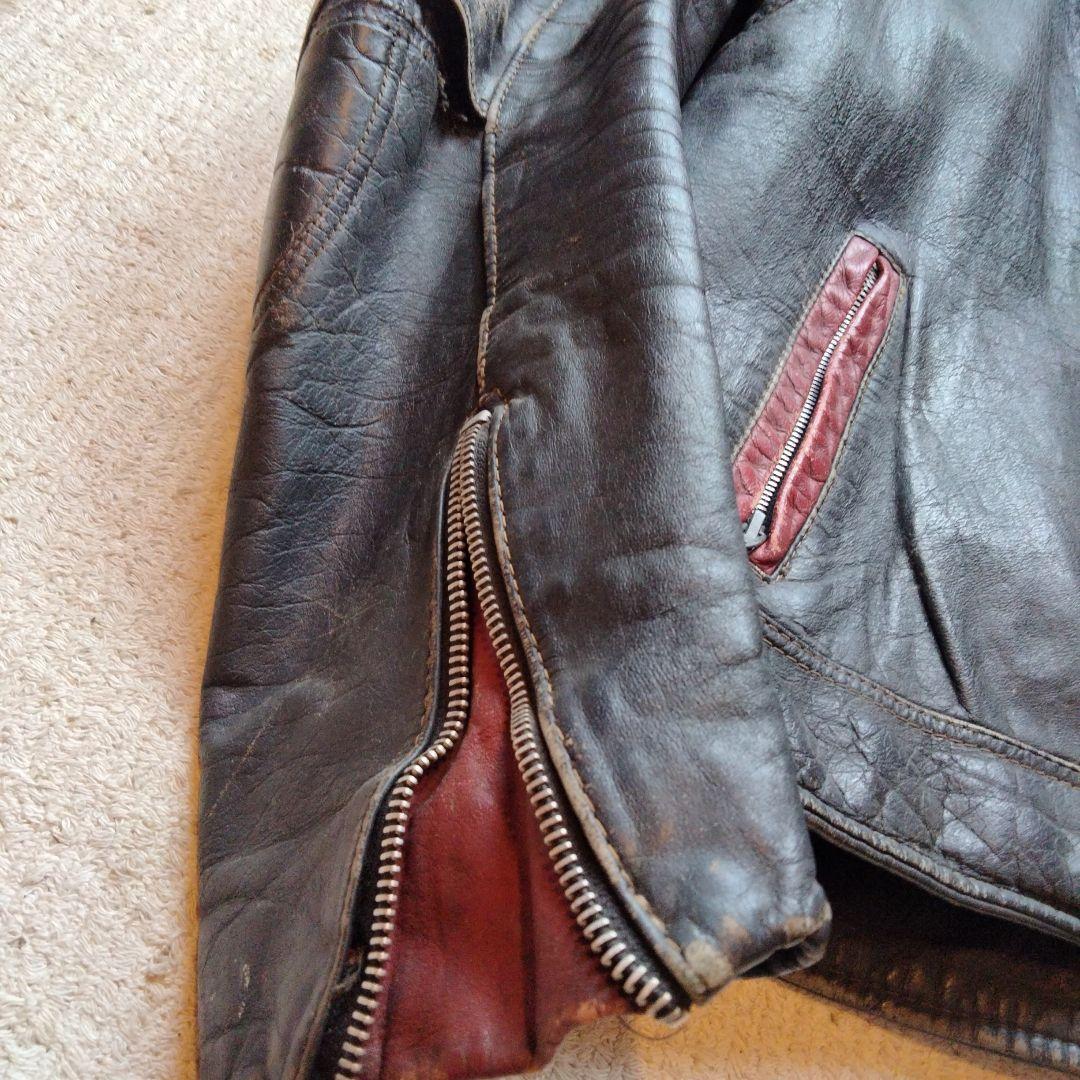 T*t様 20年前古着購入　HONDA シングルライダースジャケット ブラック/