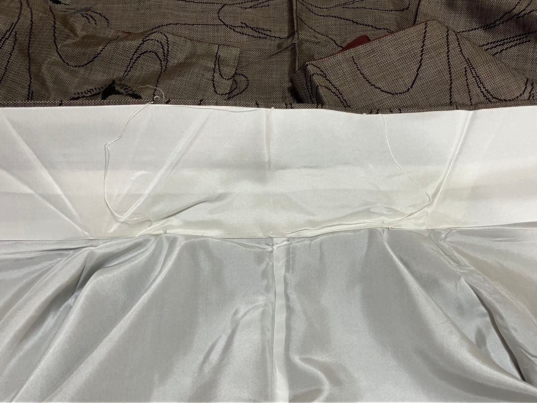 本場大島紬 経緯絣 9マルキ 小紋 飛翔鶴 イ6460