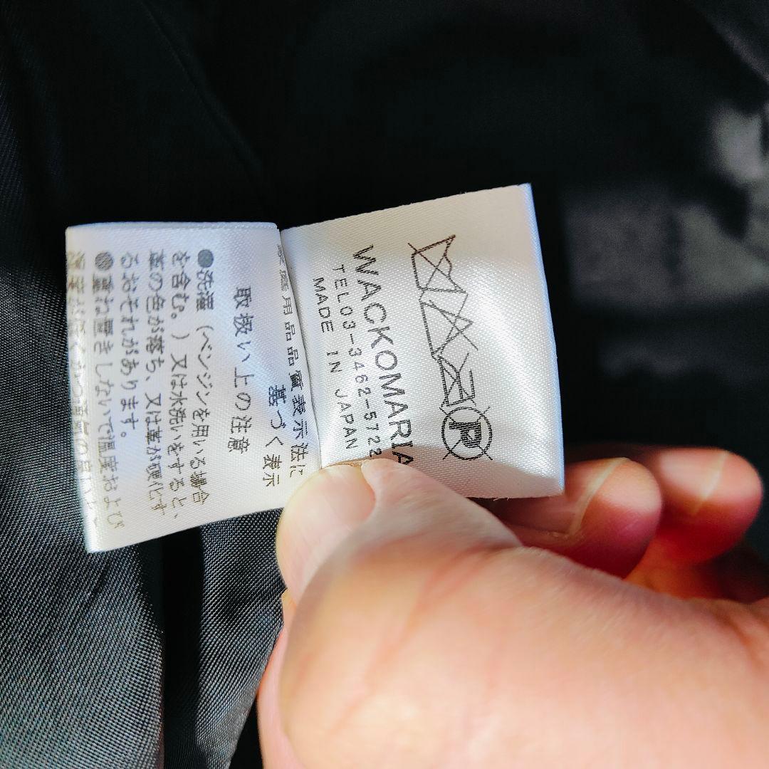 【極美品】ワコマリア　レザージャケット　本革　ブラック　黒　M 日本製