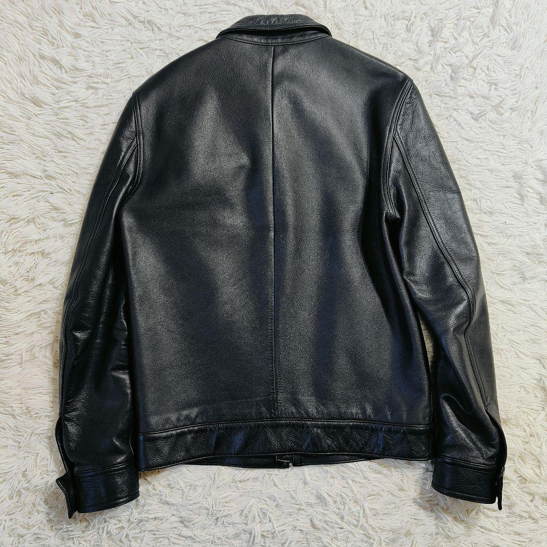 【極美品】ワコマリア　レザージャケット　本革　ブラック　黒　M 日本製