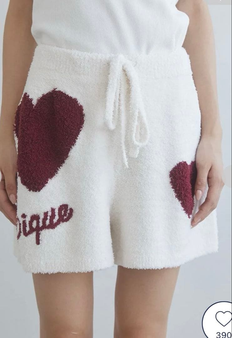 gelato pique ハートスウェット&ショートパンツセット