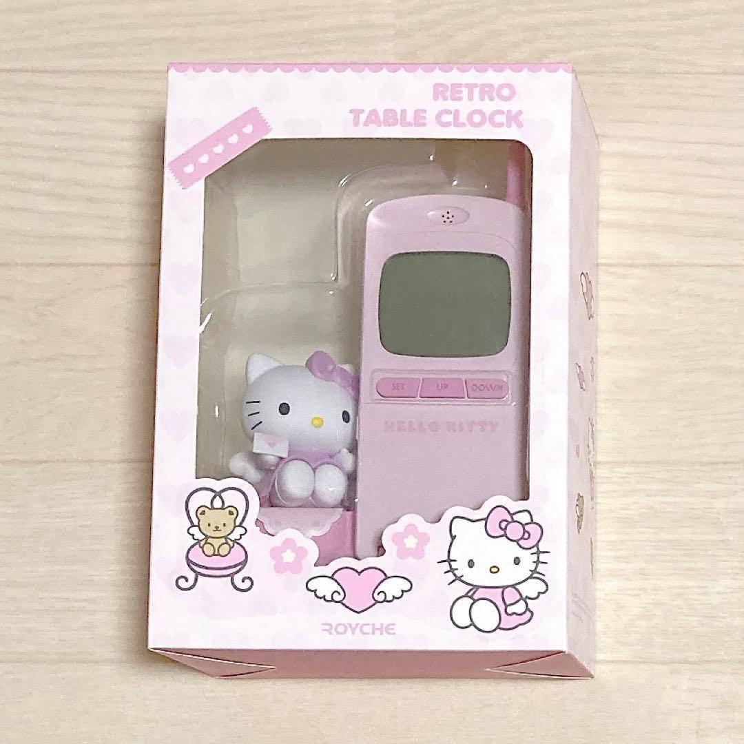 【レア】　サンリオ　ハローキティ　ガラケー形置き時計　ガラケー