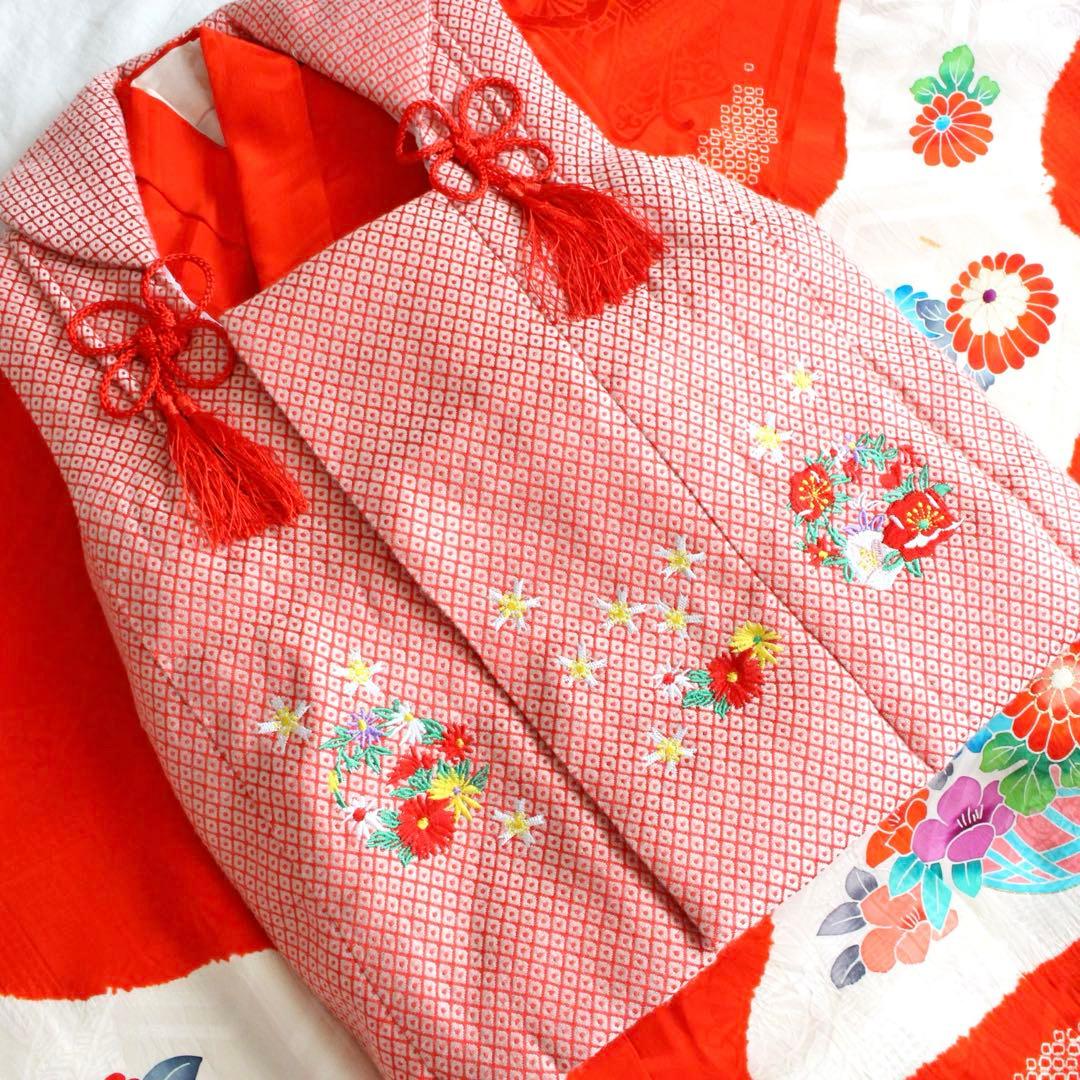 七五三 3歳 女の子 子供 正絹 着物 被布 セット