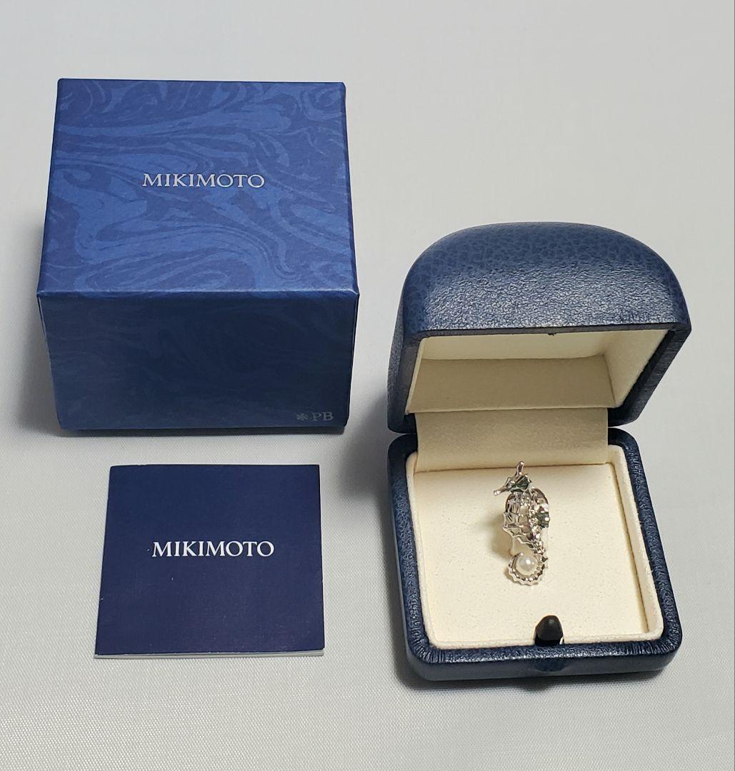 MIKIMOTO タツノオトシゴ パール ピンブローチ