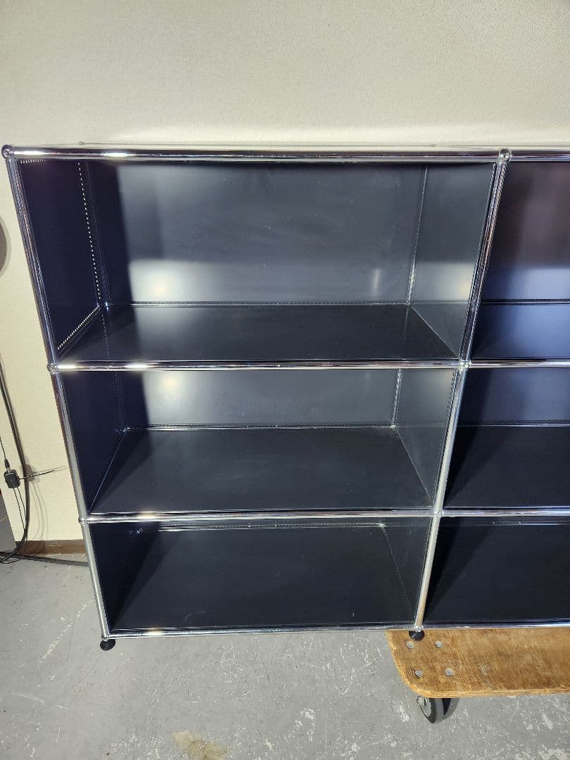 USMハラー★3列3段キャビネット★オープンラック、シェルフ★ブラック