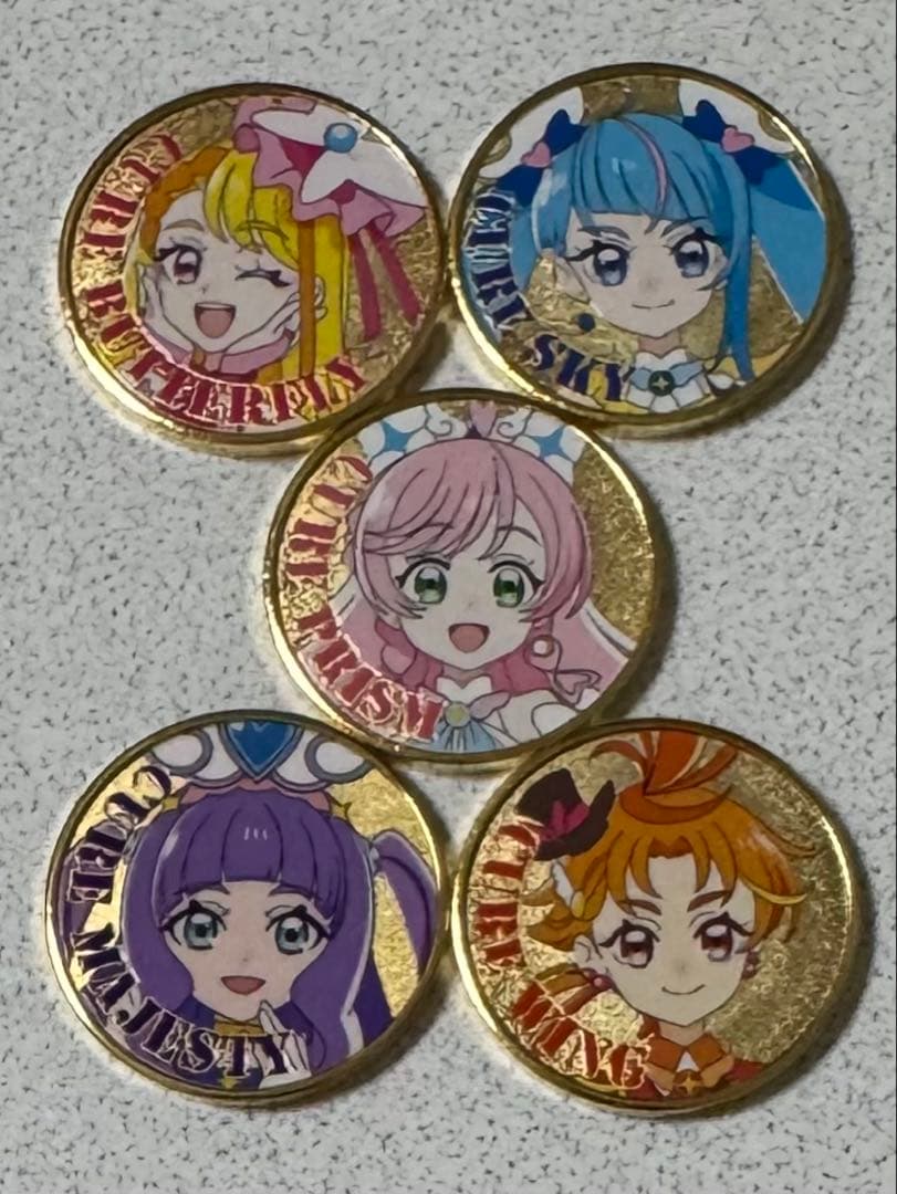 茶平工業　記念メダル⚫️プリキュア5点セット