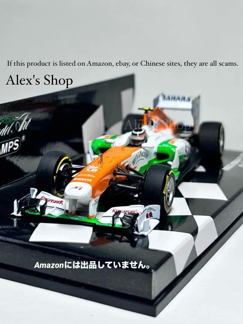 レア504台限定モデル ミニチャンプス フォースインディア F1 TEAM