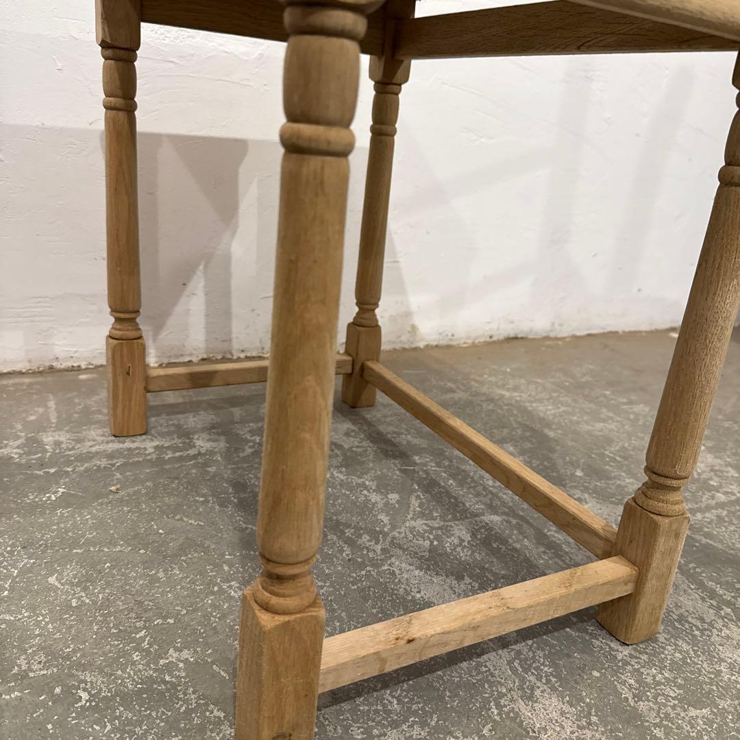 ビンテージ　木製サイドテーブル　剥離