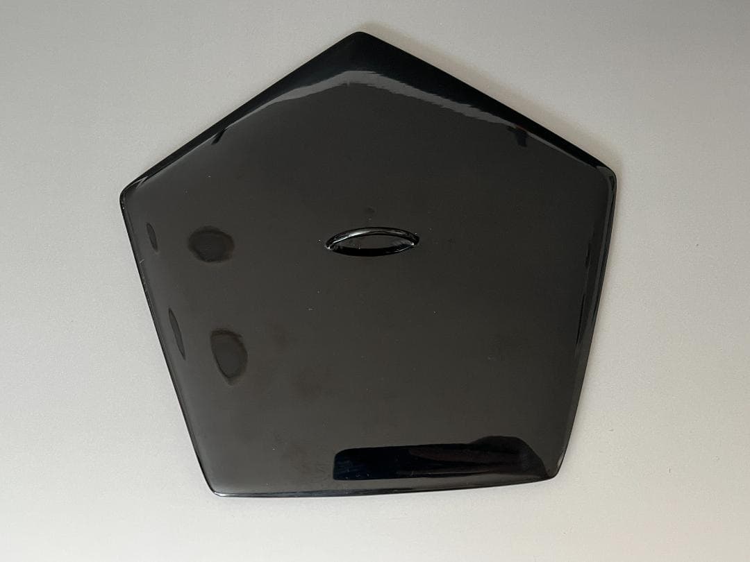 林淡幽　藍彩鳳凰五角　水指　茶道具