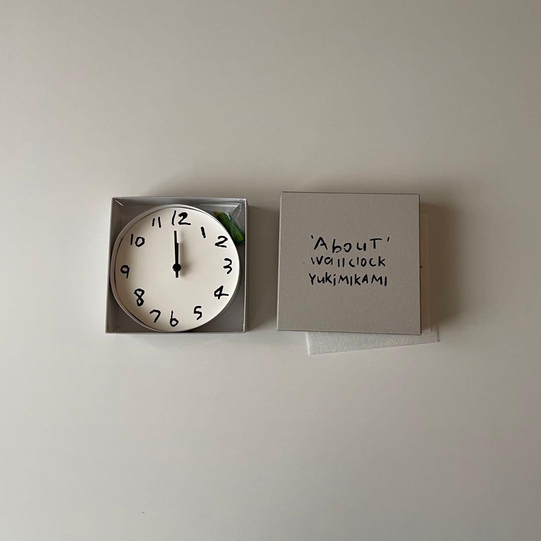 ' About ' wall clock 壁掛け時計 YUKI MIKAMI