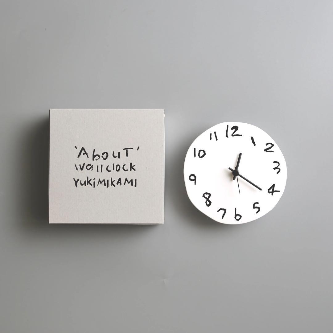 ' About ' wall clock 壁掛け時計 YUKI MIKAMI