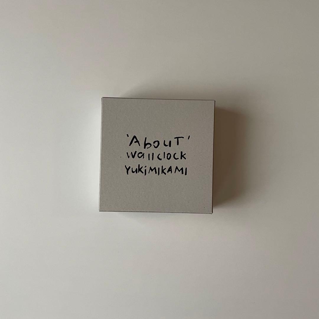 ' About ' wall clock 壁掛け時計 YUKI MIKAMI
