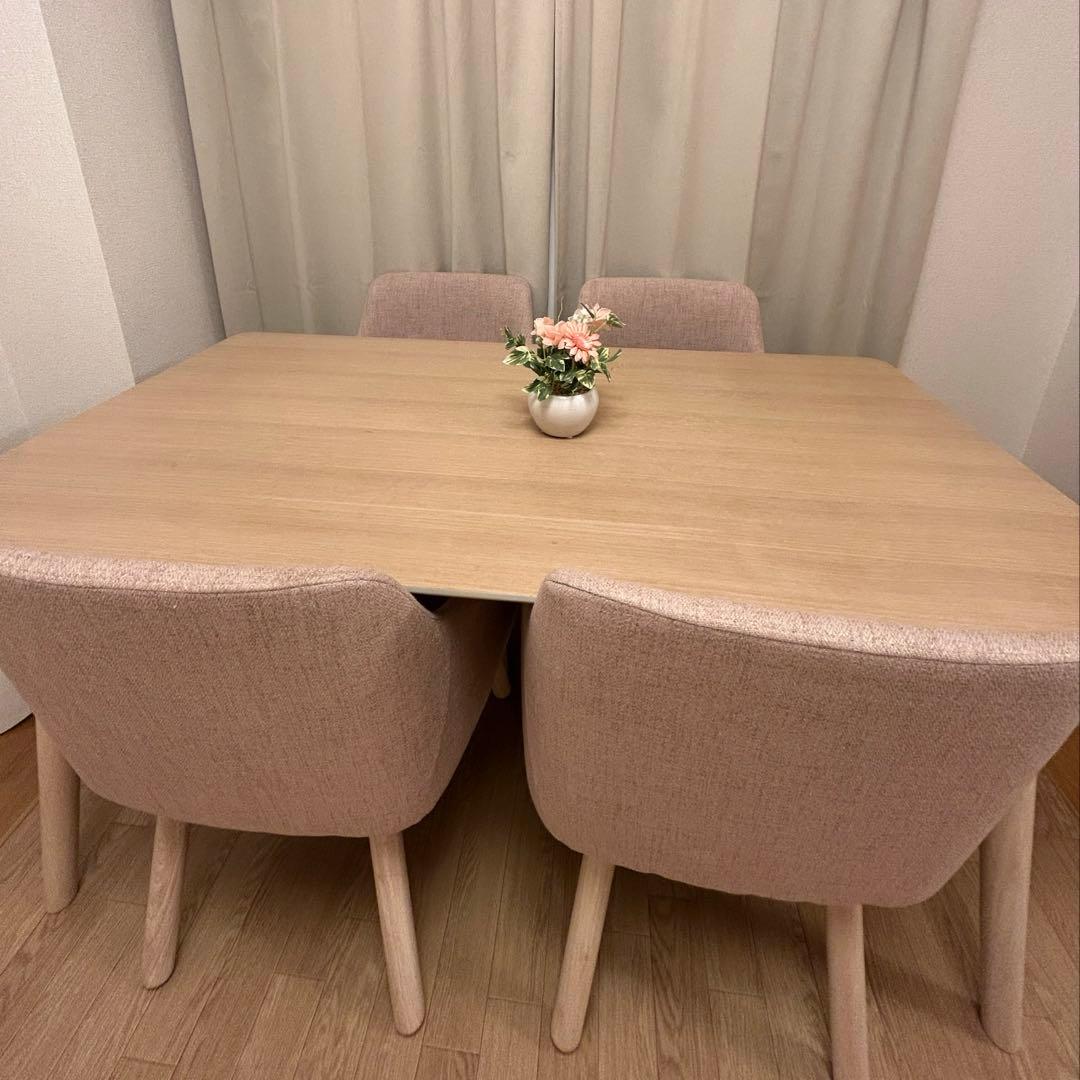 ※最終値下げ中、引き取り限定(東京埼玉)ダイニングテーブル 5点セット 幅140