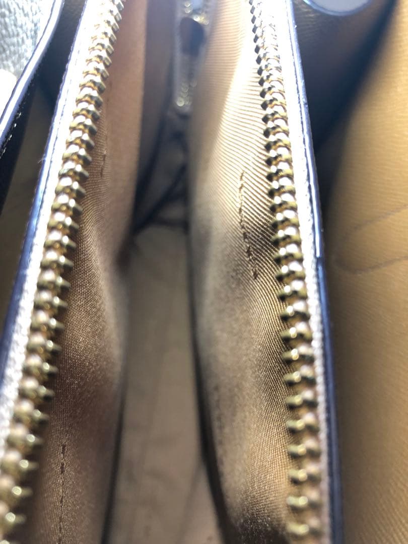 COACH カラーブロック チャニング ベージュショルダーバッグ 2way