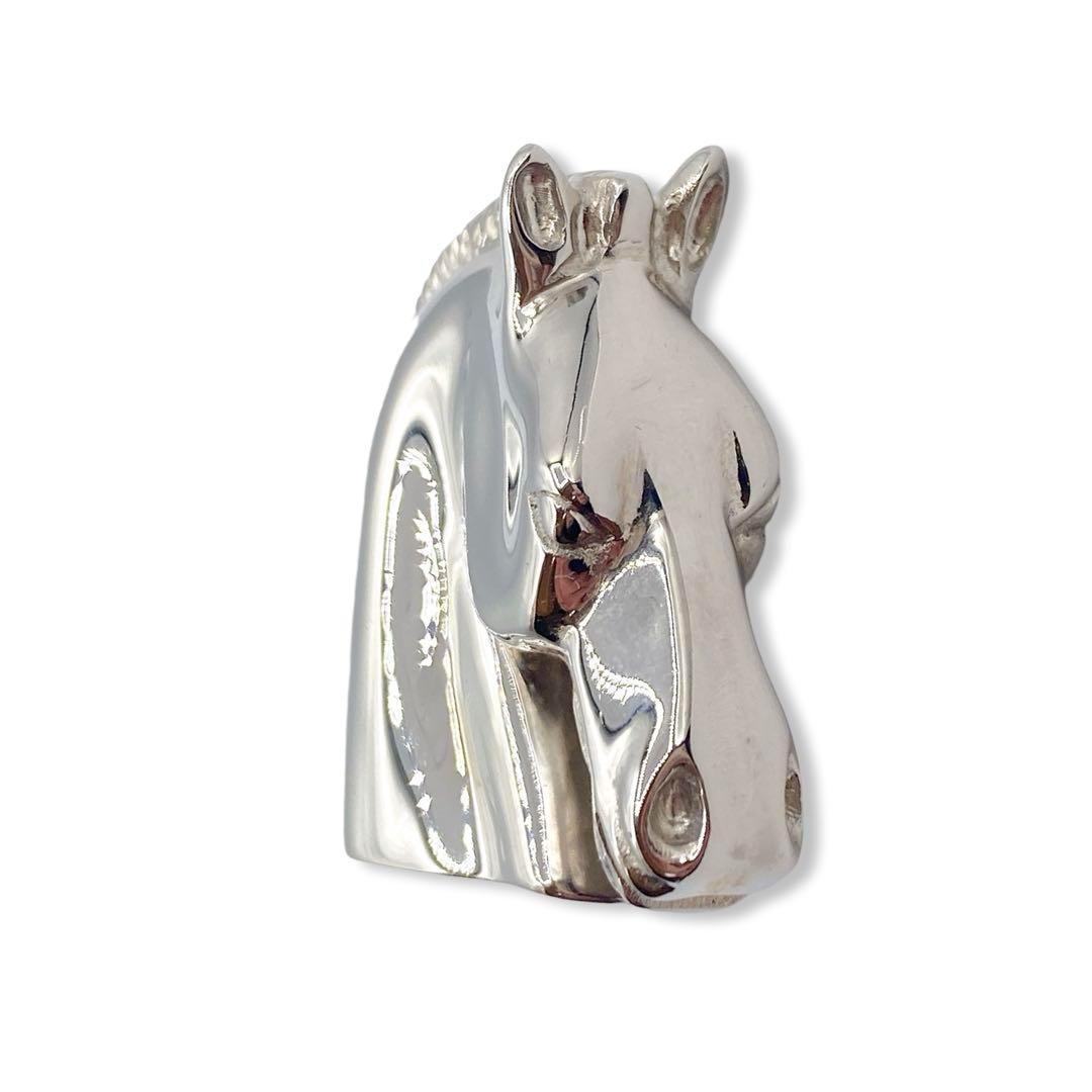 ☆美品☆　エルメス ブローチ　ホースヘッド　シュバル　シルバー