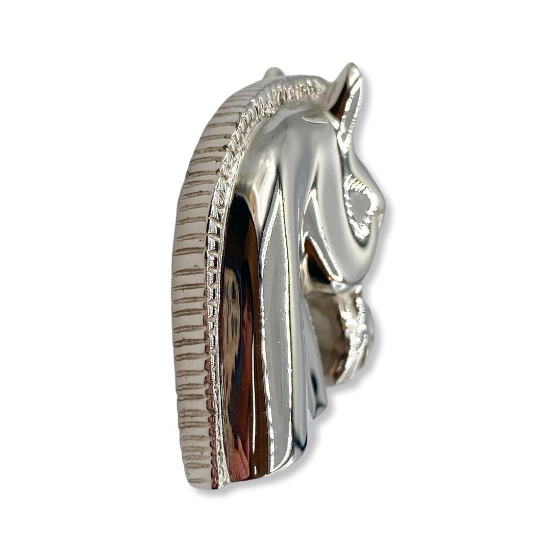 ☆美品☆　エルメス ブローチ　ホースヘッド　シュバル　シルバー