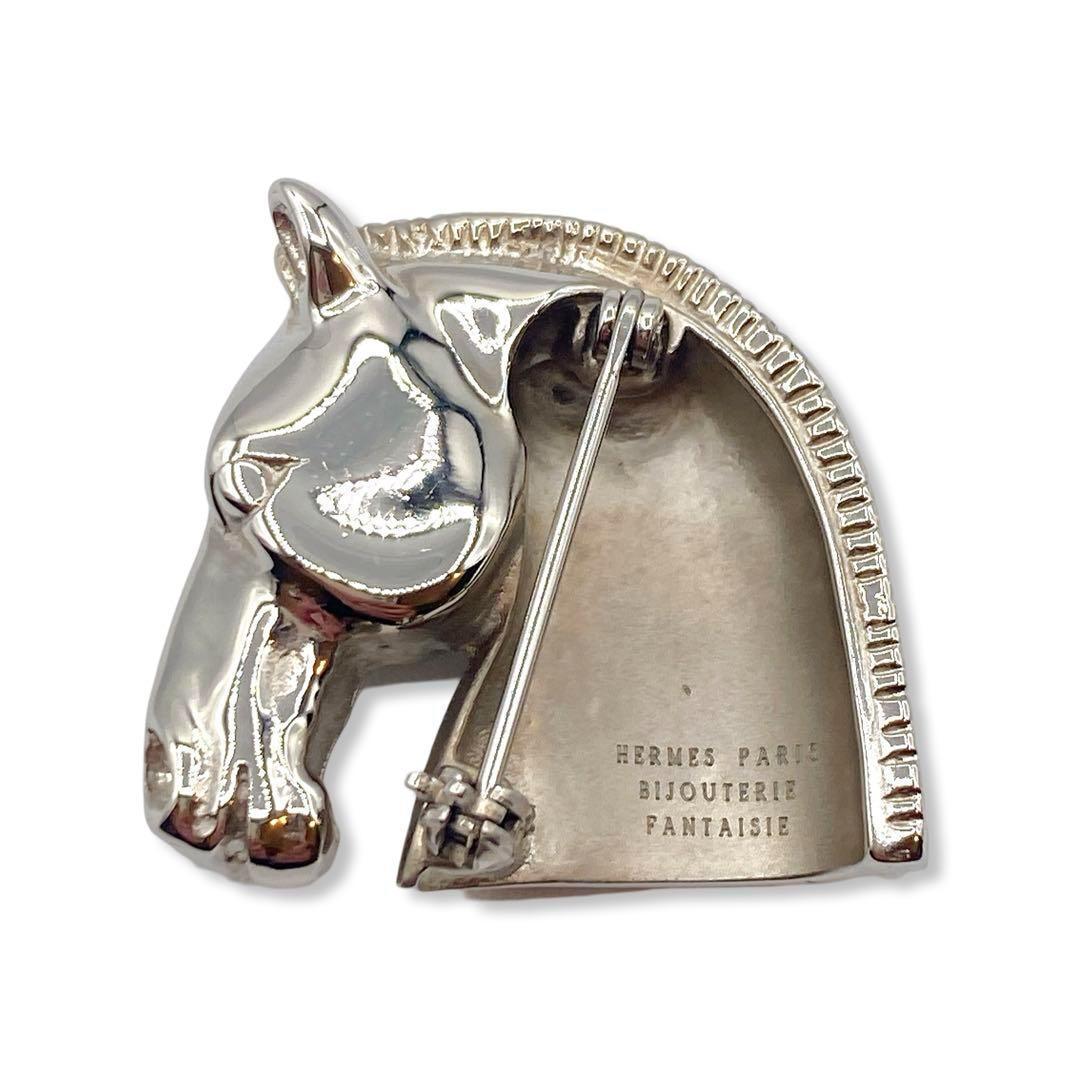☆美品☆　エルメス ブローチ　ホースヘッド　シュバル　シルバー