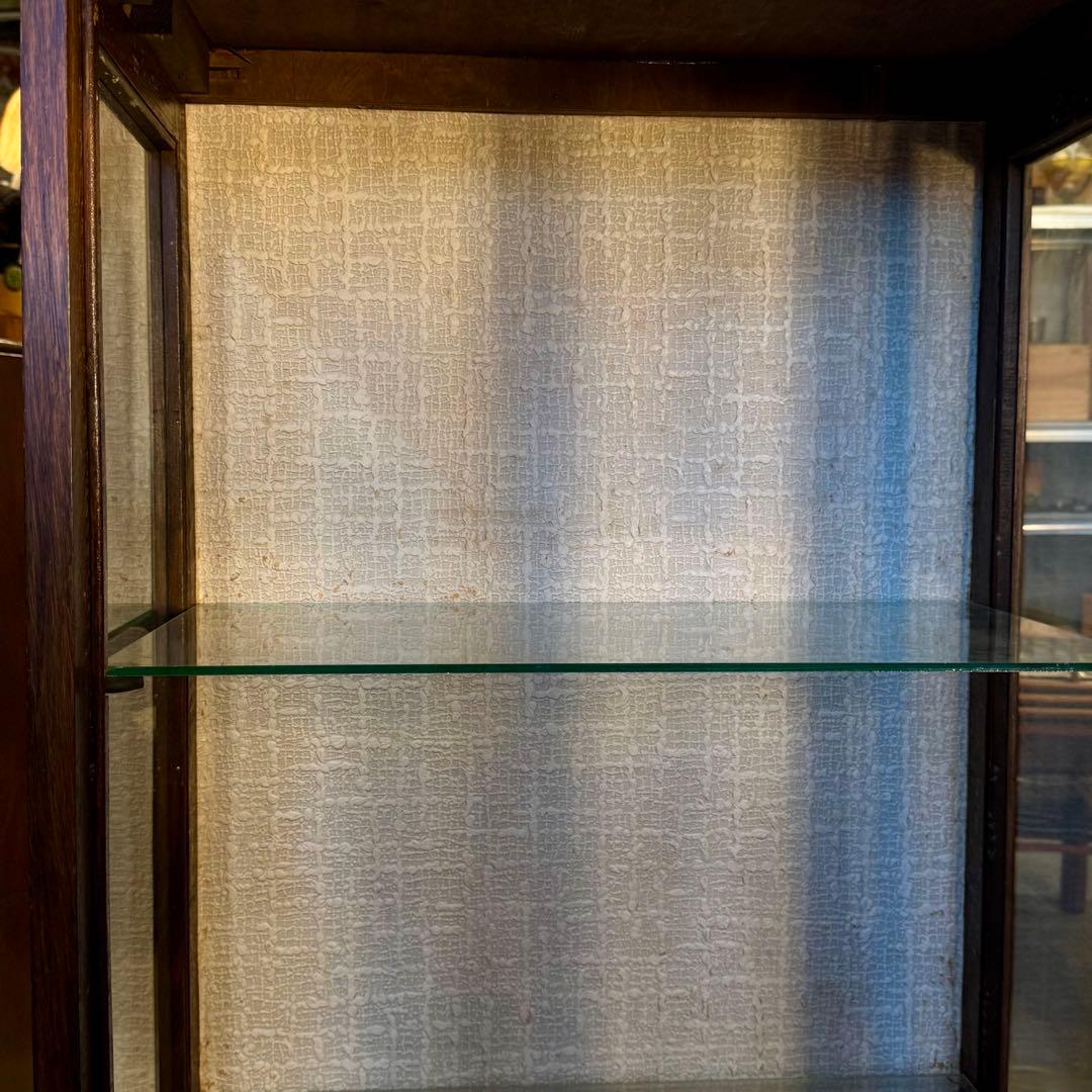 木製ガラスキャビネット／アール・ヌーヴォー／ディスプレイケース