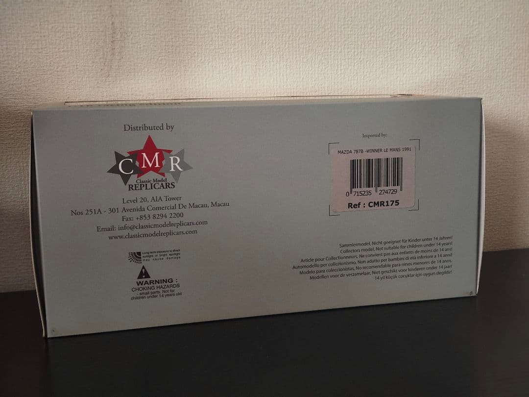 未開封　CMR　マツダ　787B　ルマン1991　優勝車　1/18スケール