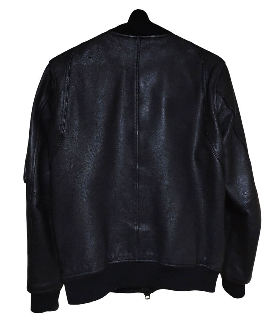 美品 JACKROSE 本革 レザージャケット ブラック M〜L ダブルジップ