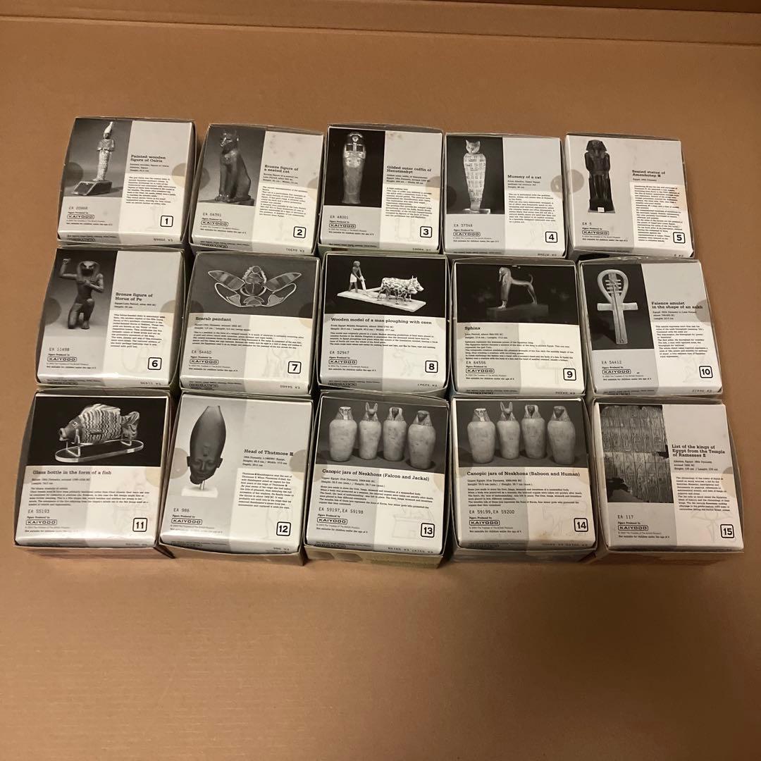 海洋堂　大英博物館　至宝展　古代エジプトの遺産　ミニチュア　全15種類