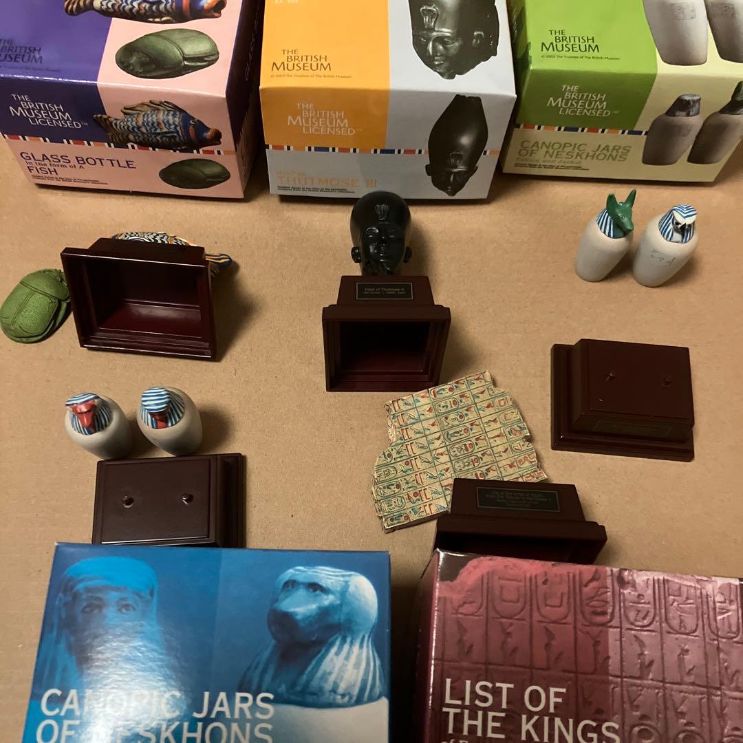 海洋堂　大英博物館　至宝展　古代エジプトの遺産　ミニチュア　全15種類
