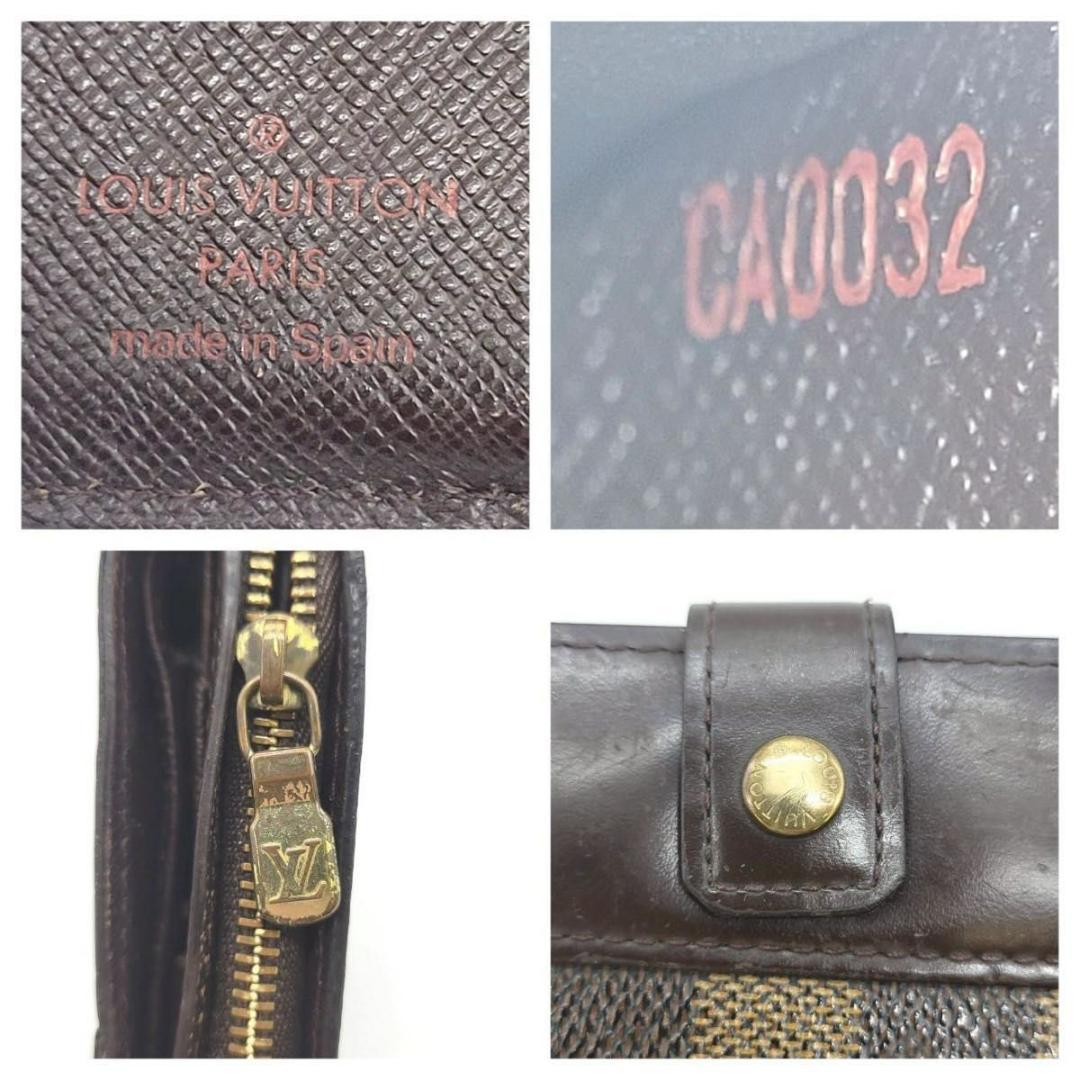 ルイヴィトン コンパクトジップ ダミエ 二つ折り 財布LOUIS VUITTON