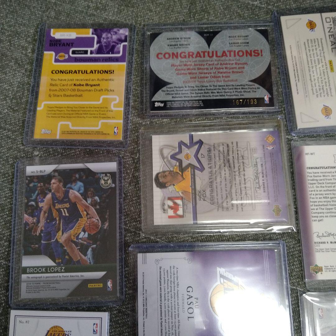 NBA00sレイカーズカード（ジャージ、サイン） 23枚セット