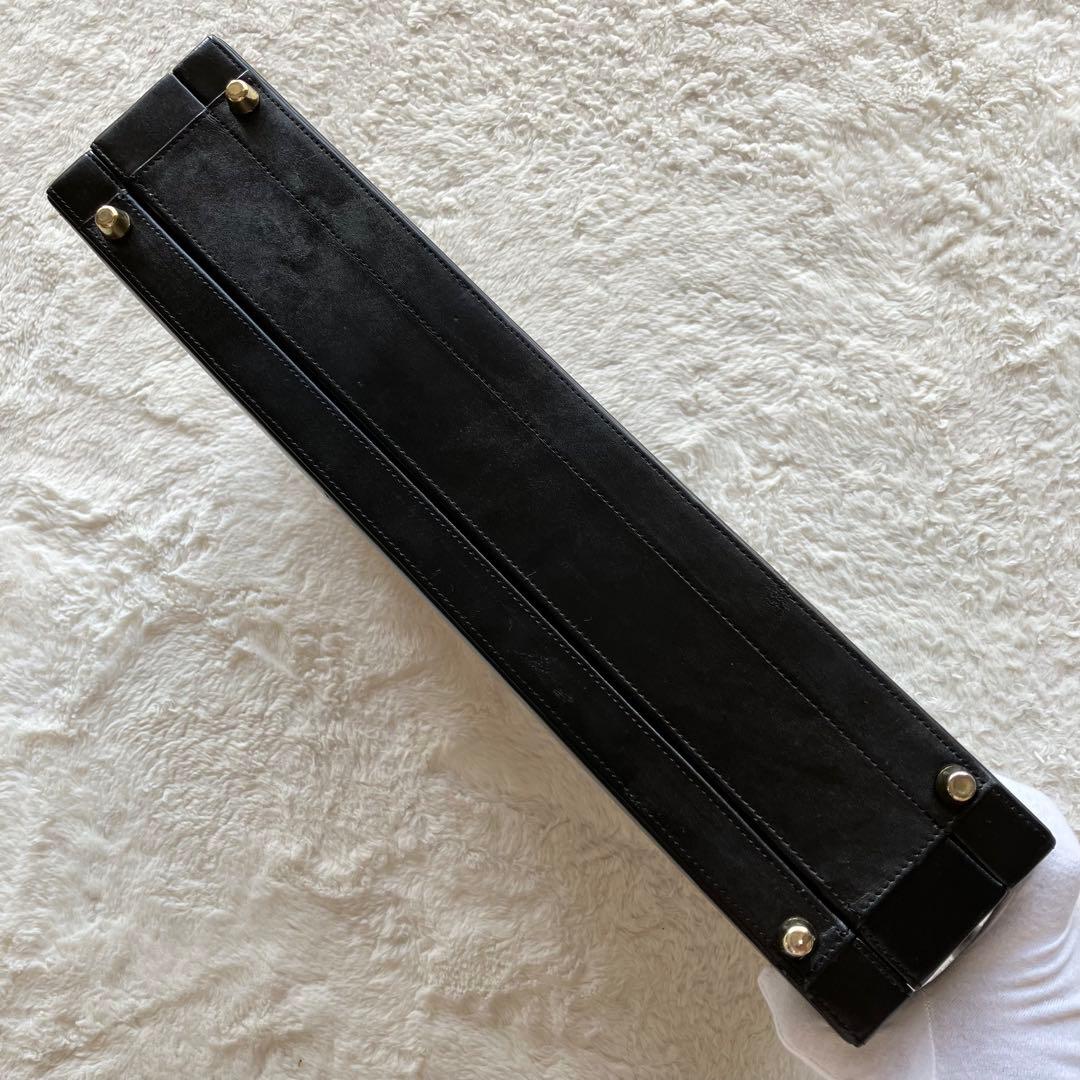 極上品 CAGIVA ITALY 本革 レザー アタッシュケース ブラック