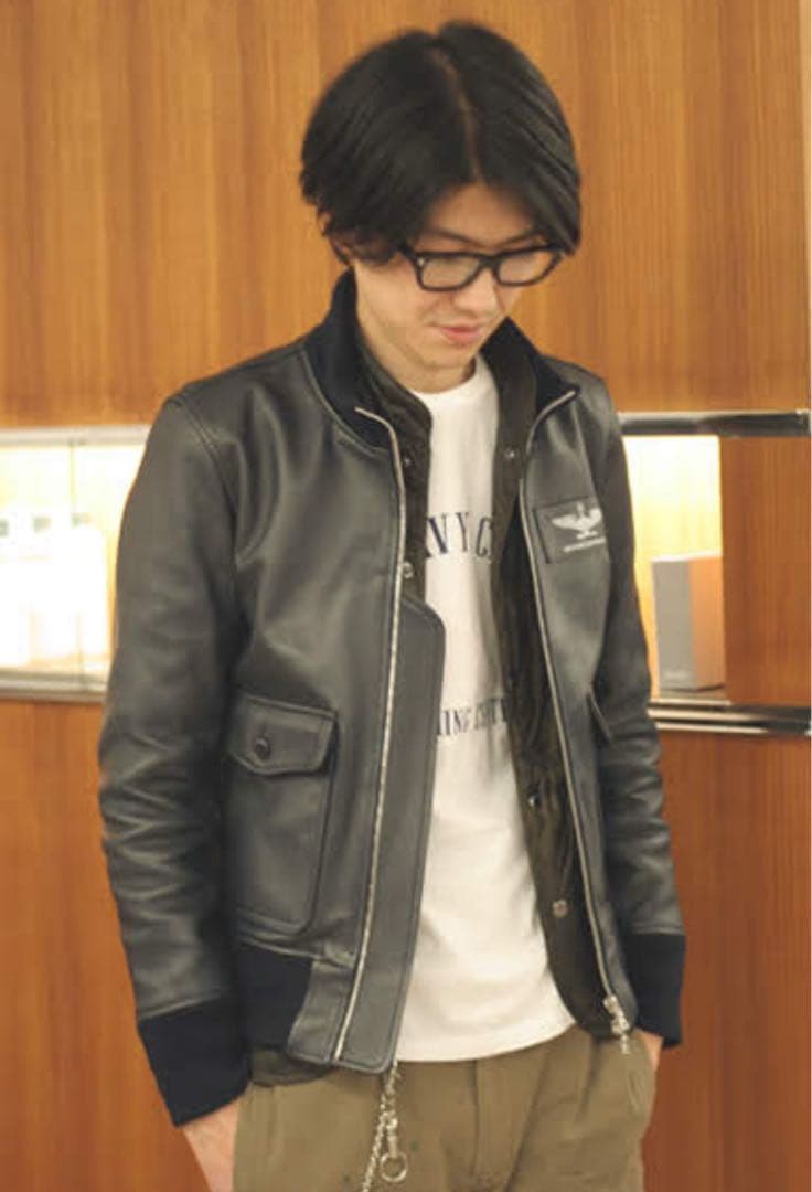 【定価147000円 】uniform experimentレザー ネイビー 2