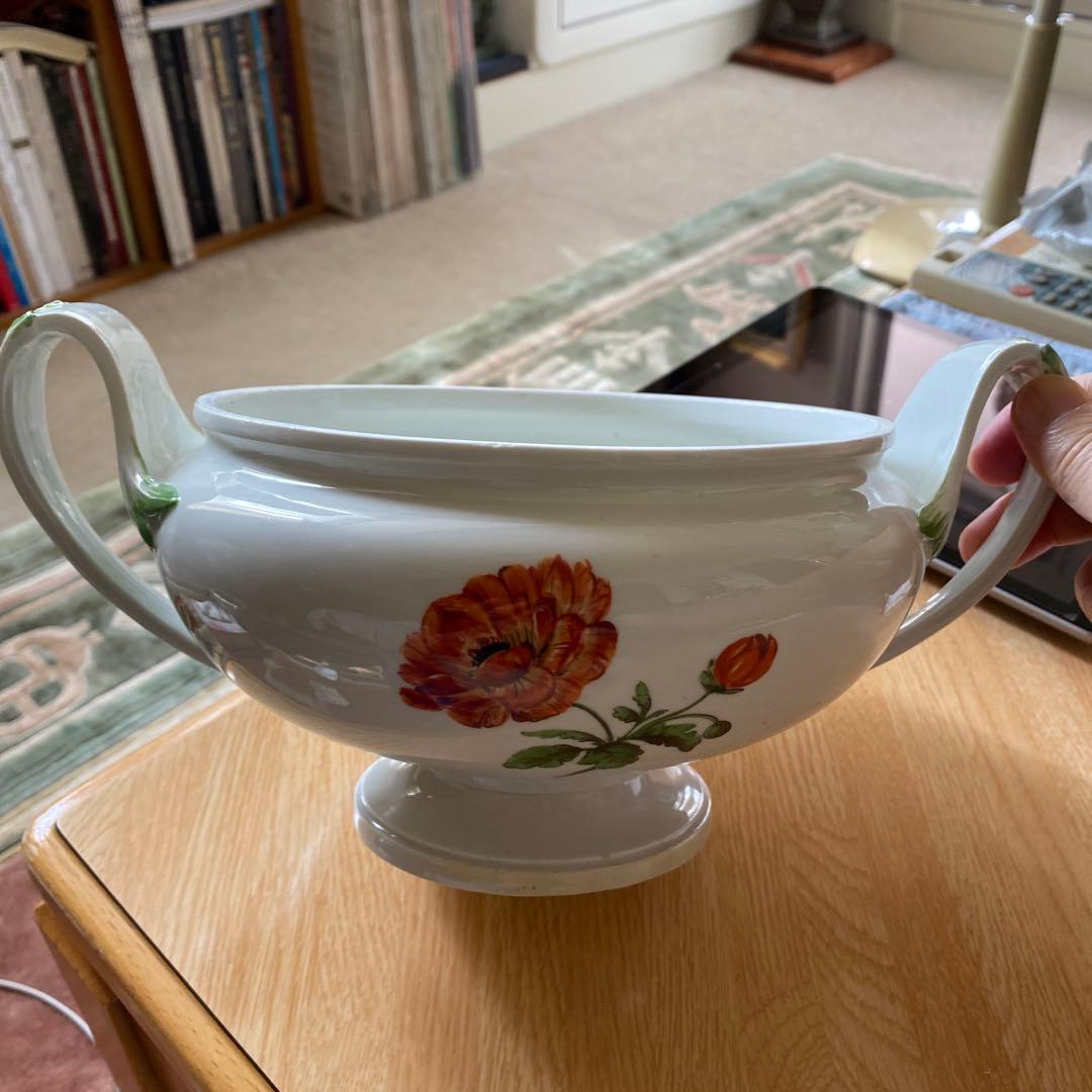 マイセン コンポート　ボウル　大型　蓋欠品