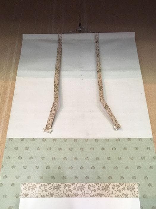 掛軸 漁村 人 舟 中国 山 銘あり 共箱 中古 古物 19.08.03-3.