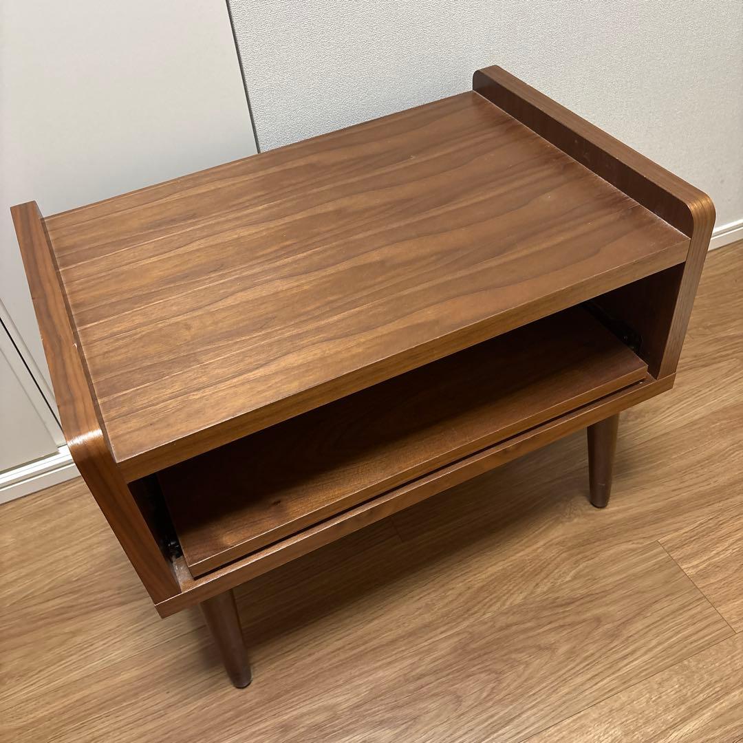 ノーチェ　NOCE 木製ブラウン ローテーブル/TVスタンド