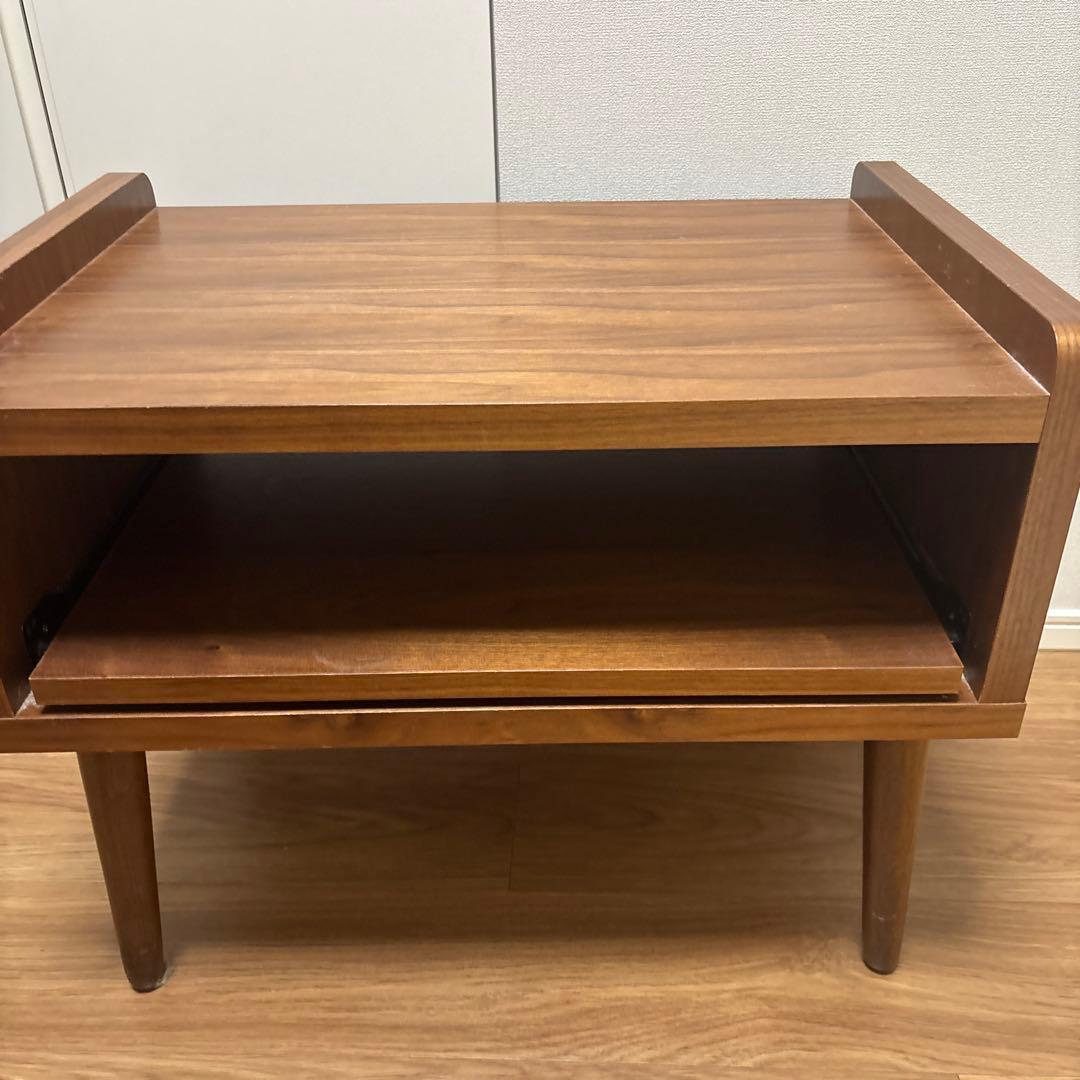ノーチェ　NOCE 木製ブラウン ローテーブル/TVスタンド