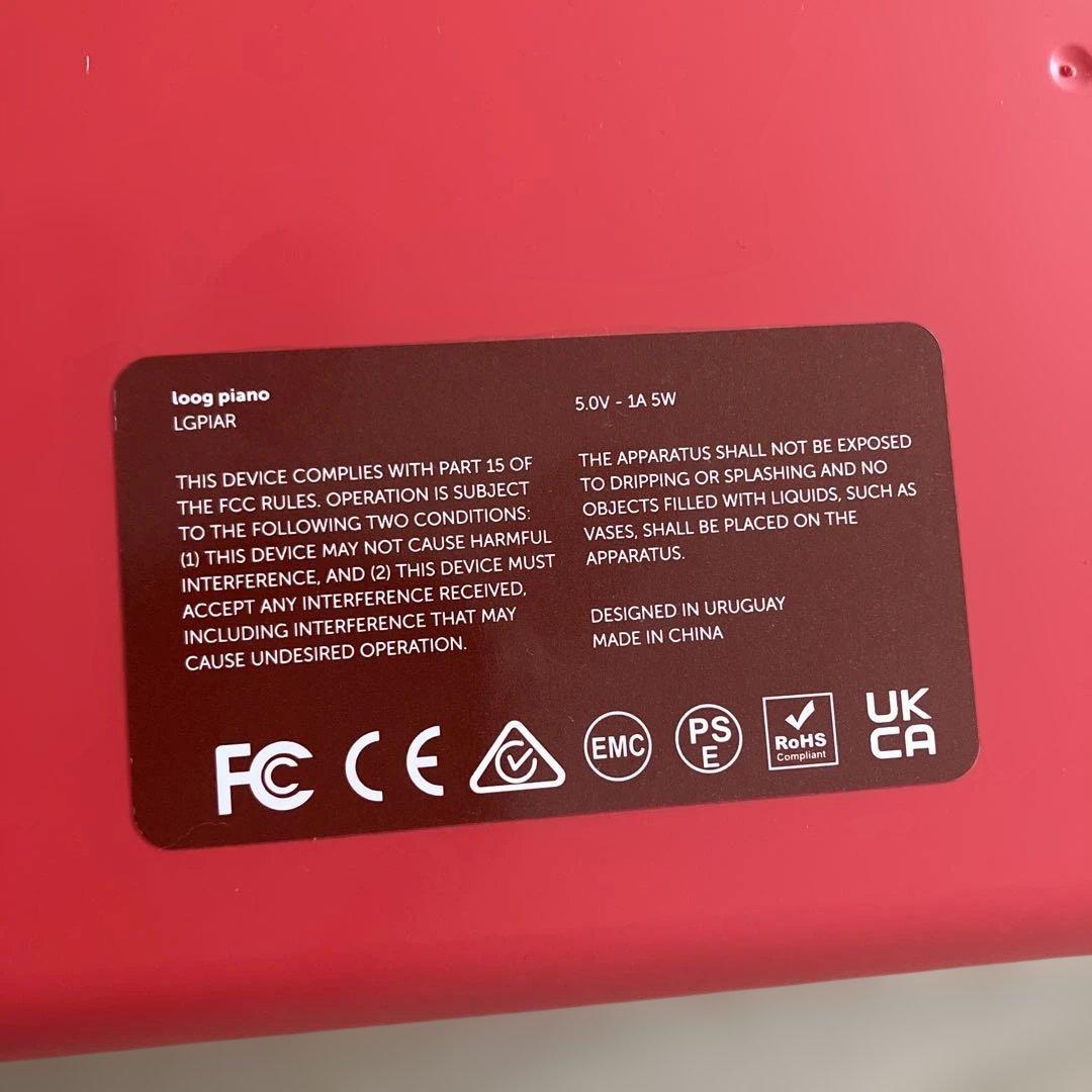 Loog ピアノ LGPIAR 赤 32鍵