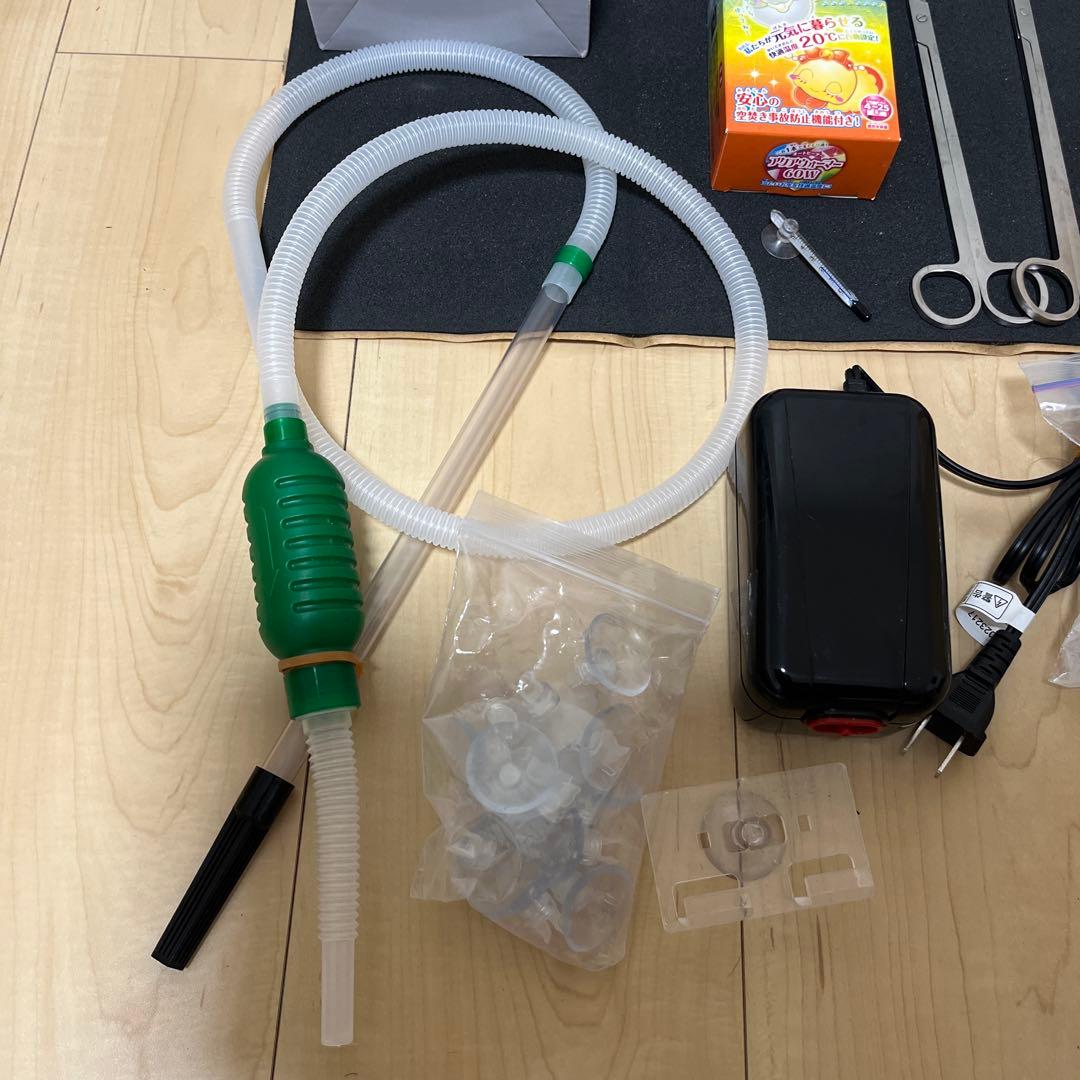 水槽セット ガラス製45cm水槽　ヒーター　ポンプ等　一式