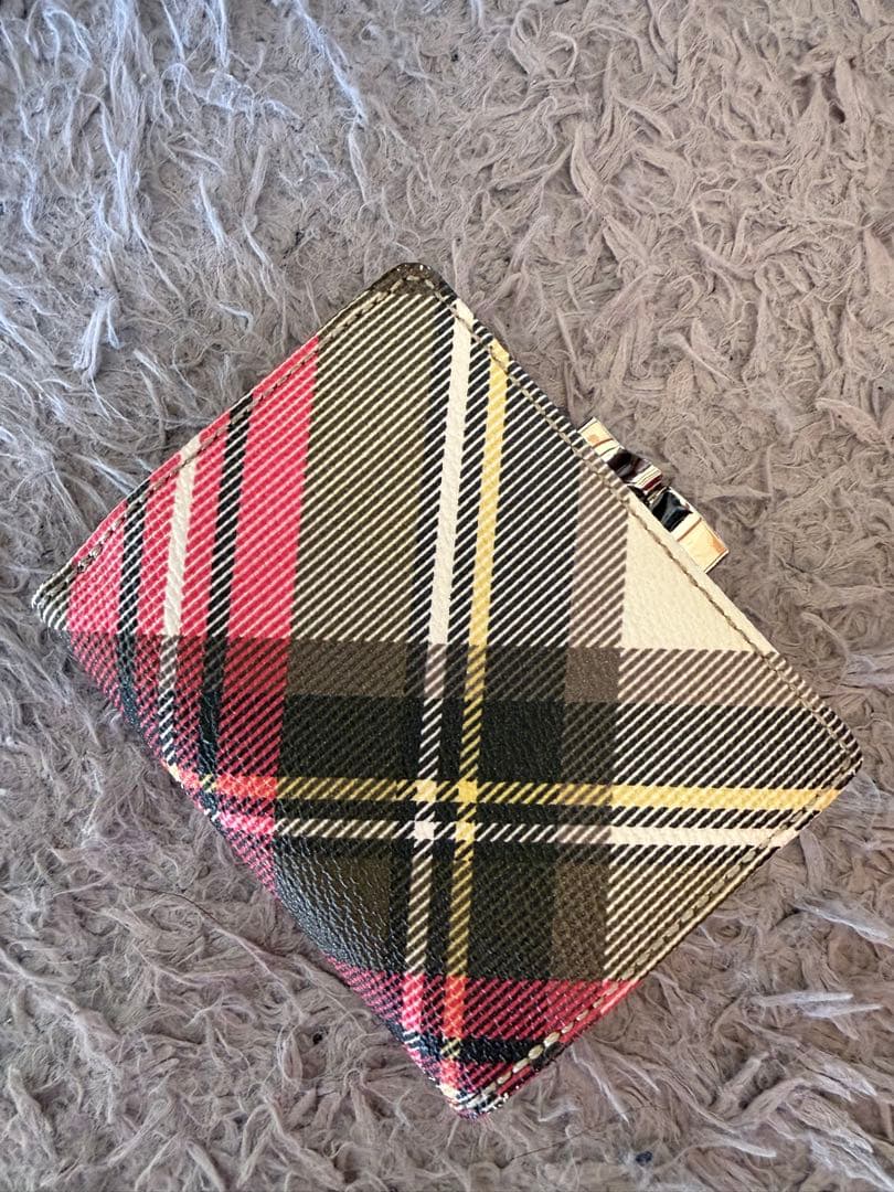 ヴィヴィアン　タータンチェック 二つ折り財布