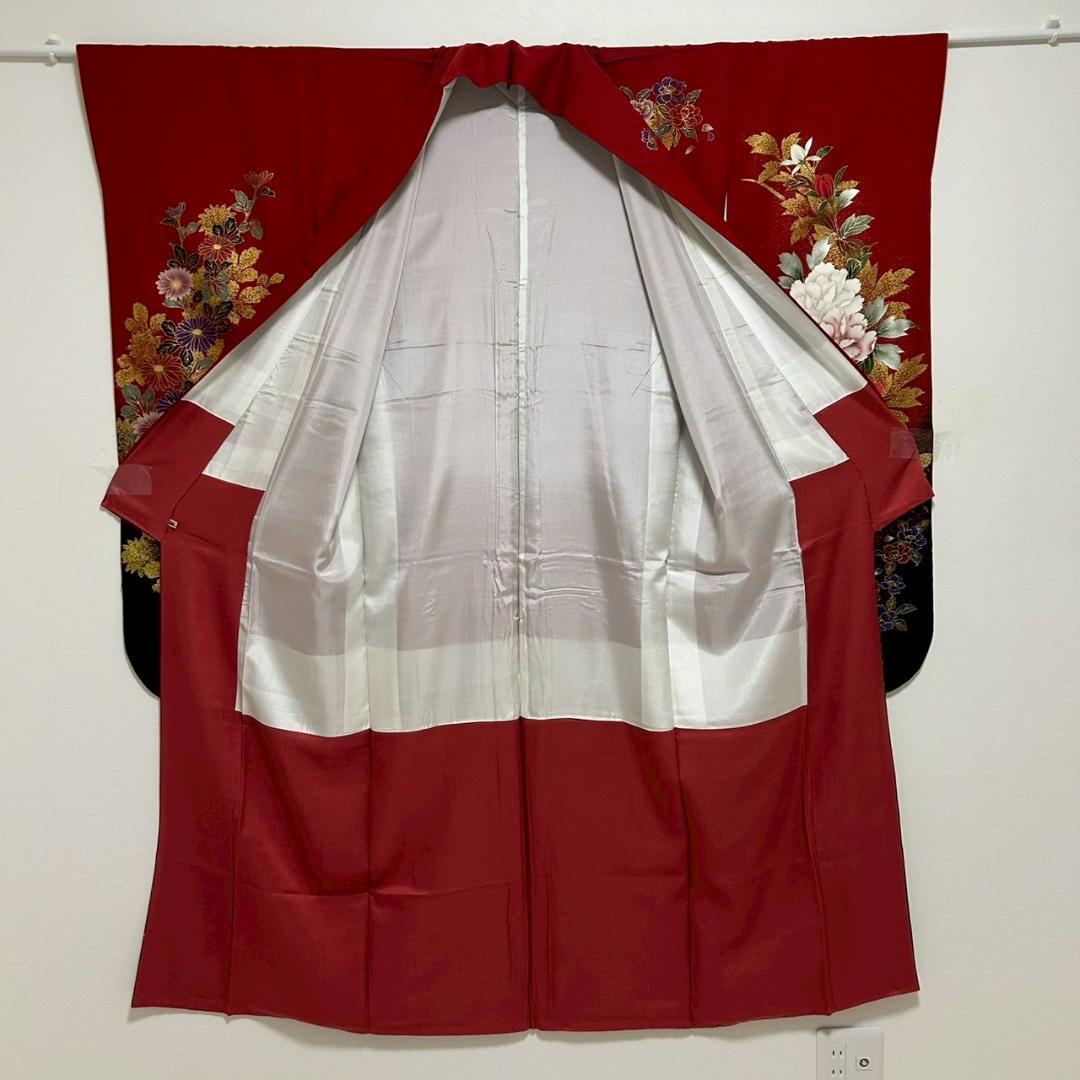 KP1787 振袖 身丈163cm 正絹 着物 成人式