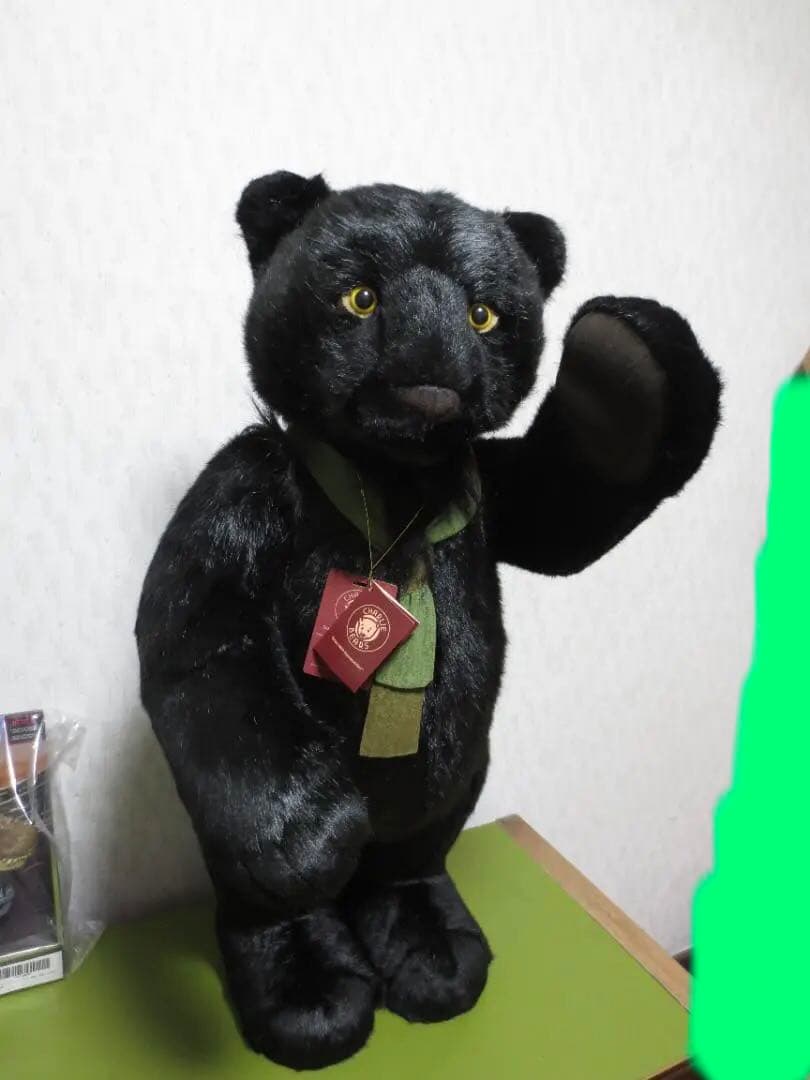 超大型！世界1000体限定！チャーリーベアーズ　黒豹のShadow　77㎝！