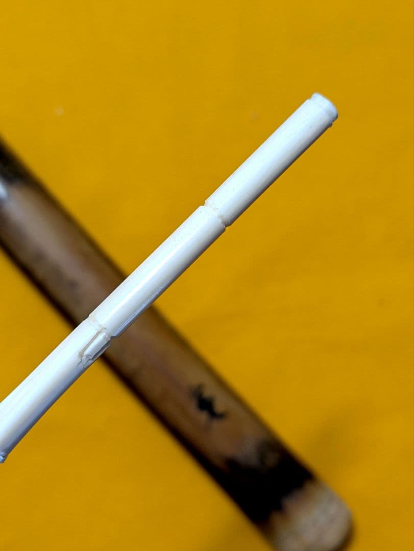 【閉店売り尽し】手彫茶杓　短寸笹之葉型（箱入・仕覆寸）