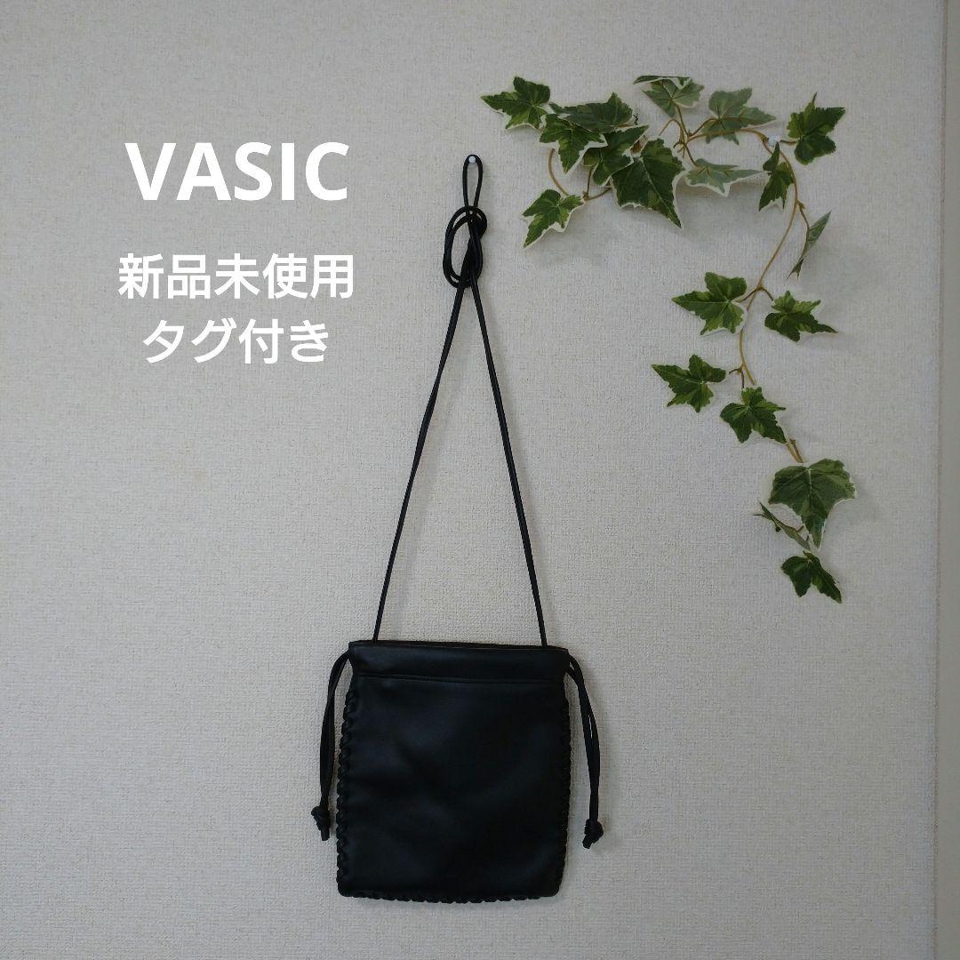 ✨️新品未使用タグ付き✨️VASIC ミニバッグ 本革 ブラック
