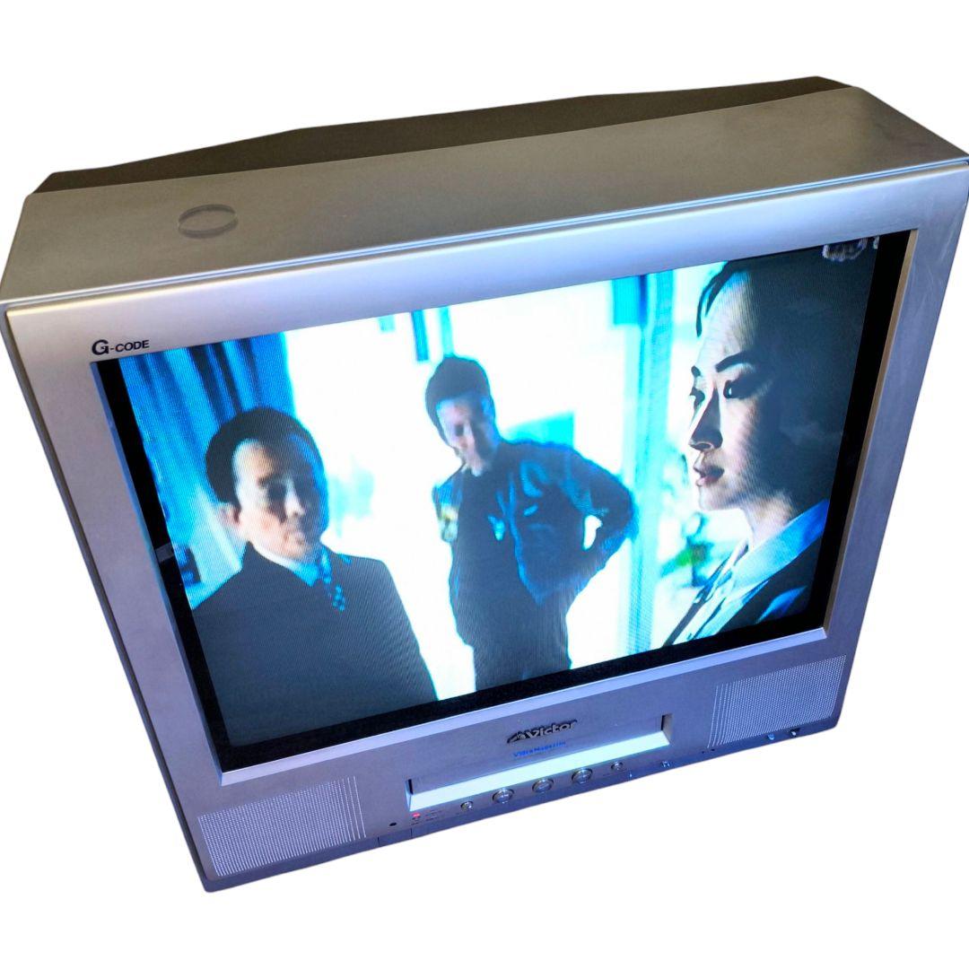 【昭和レトロ】ビクター 21型フラットステレオテレビデオ　AV-21VR1型