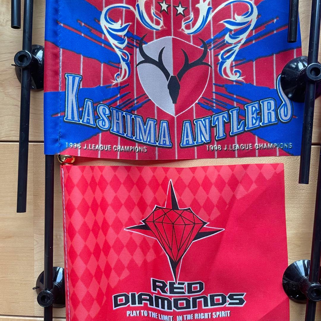 Jリーグミニフラッグ12チーム吸盤付日韓ワールドカップミニフラッグ10個レトロ