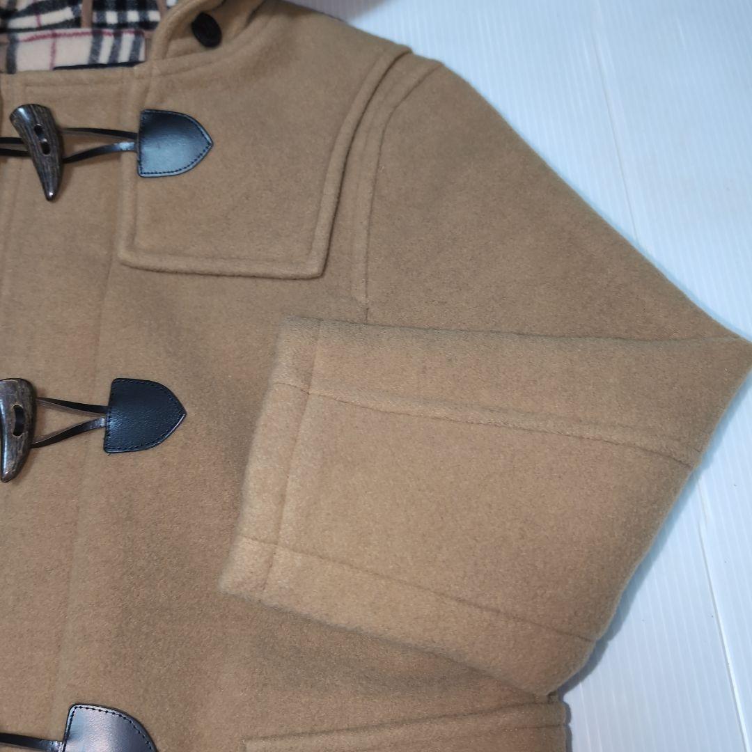 120★バーバリー★内側ノバチェック！シンプル！ダッフルコート★